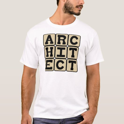 Architect, Bouwontwerper T-shirt (Voorkant)