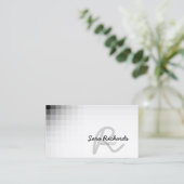 Architect Bouwvaardigheden Cursief Monogram Visitekaartje (Staand voorkant)