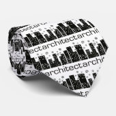 Architect Buildings Cool design! Stropdas (Opgerold)