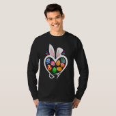 Architect Bunny Heart Easter Easter Rabbit Easter T-shirt (Voorkant volledig)