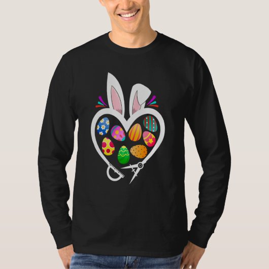Architect Bunny Heart Easter Easter Rabbit Easter T-shirt (Voorkant)
