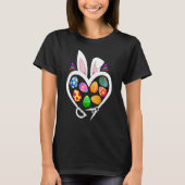 Architect Bunny Heart Easter Eggs Hunt Rabbit Ears T-shirt (Voorkant)