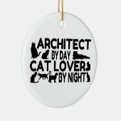 Architect Cat Lover Keramisch Ornament (Rechts)