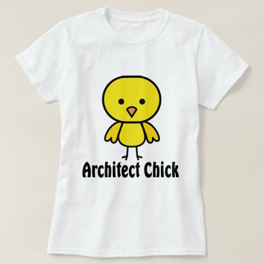 Architect Chick T-shirt (Design voorkant)