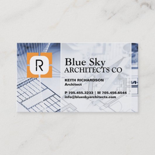 ARCHITECT COMPANY VISITEKAARTJE (Voorkant)