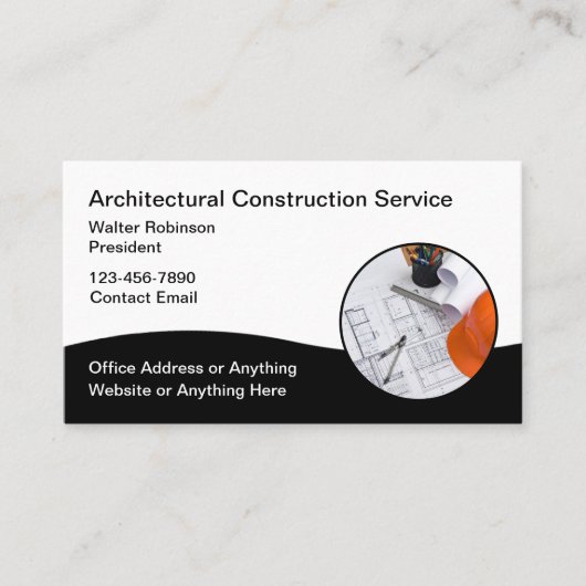 Architect Construction Services Visitekaartjes (Voorkant)