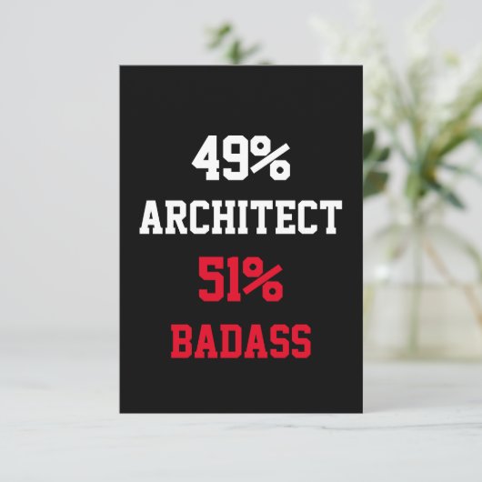Architect Coole Kaart (Staand voorkant)