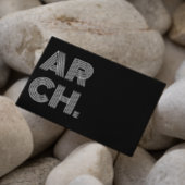 Architect Custom Uw Logo toevoegen Zwart-wit Visitekaartje