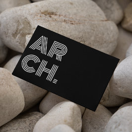 Architect Custom Uw Logo toevoegen Zwart-wit Visitekaartje