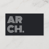 Architect Custom Uw Logo toevoegen Zwart-wit Visitekaartje (Voorkant)