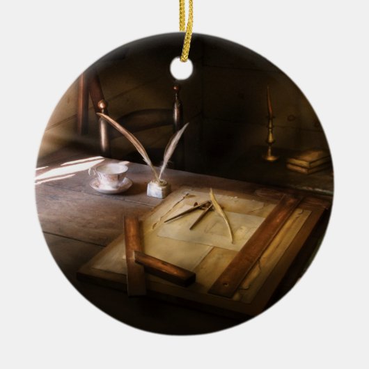 Architect - De redactietabel  Keramisch Ornament (Voorkant)