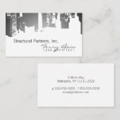 Architect de Van de binnenstad van de Bovenkant Visitekaartje (Voorkant / Achterkant)