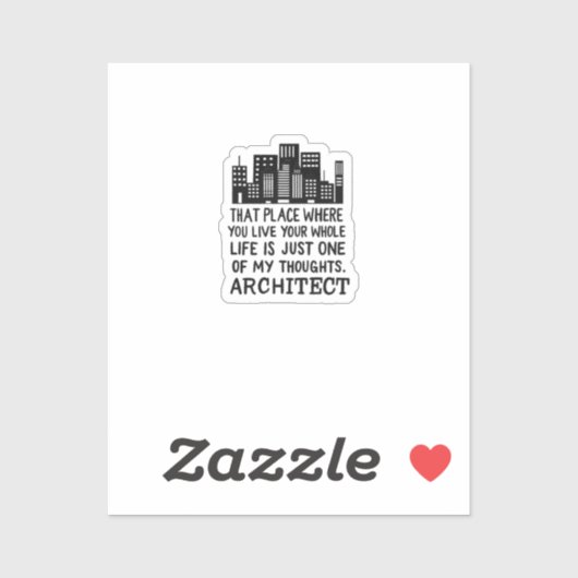 Architect Definitie Sticker (Vel)