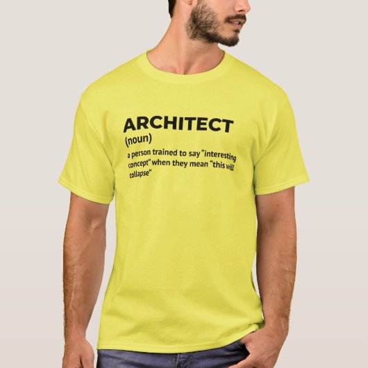 Architect Definition – Funny Men’s Shirt (Voorkant)