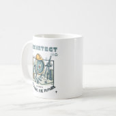 Architect die de toekomst ontwerpt koffiemok (Voorkant links)