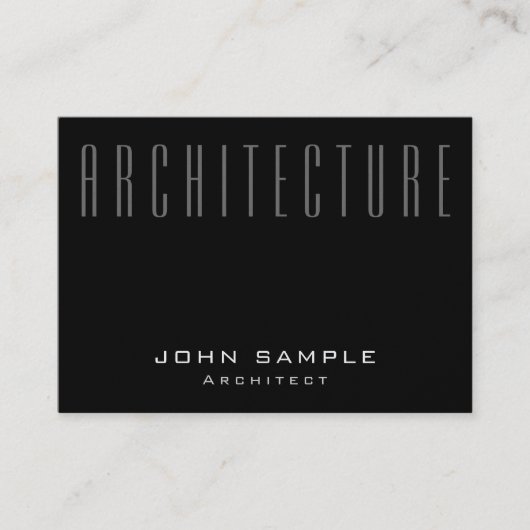 Architect Elegant Professional Deluxe Pearl Finish Visitekaartje (Voorkant)