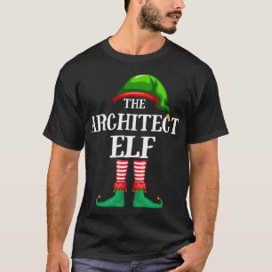Architect Elf Matching Family Kerstmis Pajama T-shirt
