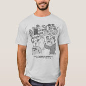Architect en bouwer die naar de plannen van het Hu T-shirt (Voorkant)