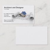Architect en designer visitekaartje (Voorkant / Achterkant)