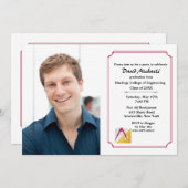 Architect en Engineering Photo Afstuderen nodigt u Kaart (Voorkant / Achterkant)