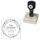 Architect en Stadsbouwer/Constructeur Rubberstempel (Gestempeld)