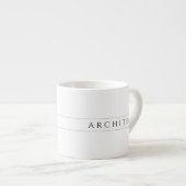 ARCHITECT Espressokop / Zwart Espresso Kop (Voorkant rechts)