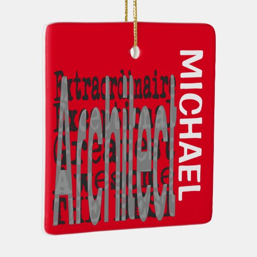 Architect Extraordinaire CUSTOM Keramisch Ornament (Rechts)