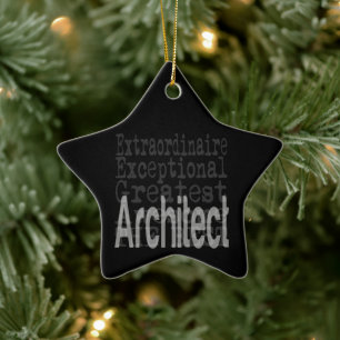 Architect Extraordinaire Keramisch Ornament