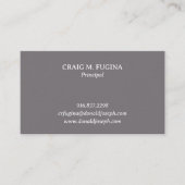 Architect Firm Business Card in Fossil Gray Visitekaartje (Voorkant)