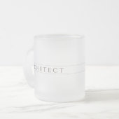 ARCHITECT Frosted Glass Mok / Sepia (Voorkant links)