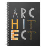 Architect geeft studenten architectuur notitieboek (Voorkant)