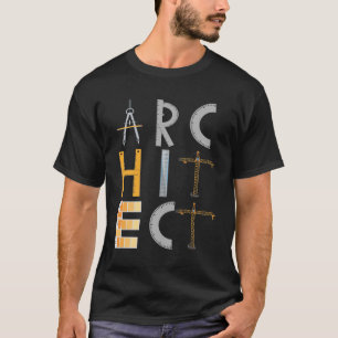 Architect geeft studenten architectuur t-shirt