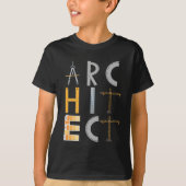 Architect geeft studenten architectuur t-shirt (Voorkant)