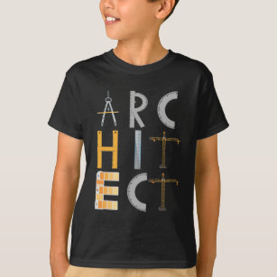 Architect geeft studenten architectuur t-shirt