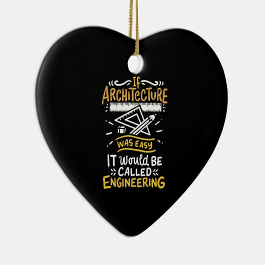 Architect Gifts Keramisch Ornament (Rechts)