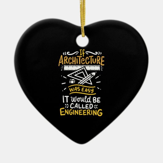 Architect Gifts Keramisch Ornament (Voorkant)