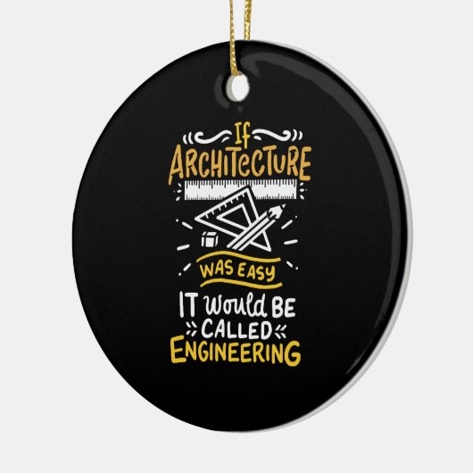 Architect Gifts Keramisch Ornament (Links)
