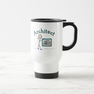 Architect Gifts—Stick Person Design Reisbeker