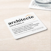 Architect-glas-in-loodramen Kartonnen Onderzetters (Schuin)