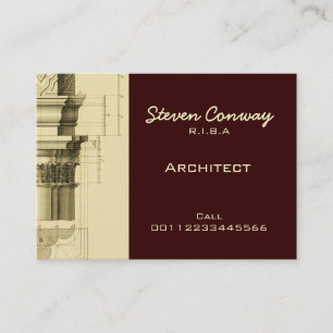 Architect ~ Gothisch architectuurontwerp Visitekaartje