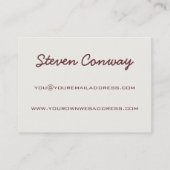 Architect ~ Gothisch architectuurontwerp Visitekaartje (Achterkant)