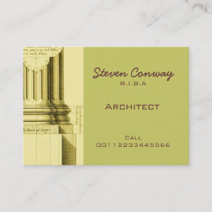 Architect ~ Gothisch architectuurontwerp Visitekaartje
