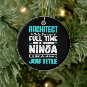 Architect Grappig Baan Beroep Carrière Architectuu Keramisch Ornament