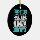 Architect Grappig Baan Beroep Carrière Architectuu Keramisch Ornament (Rechts)