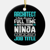 Architect Grappig Baan Beroep Carrière Architectuu Keramisch Ornament (Voorkant)