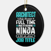 Architect Grappig Baan Beroep Carrière Architectuu Keramisch Ornament (Links)