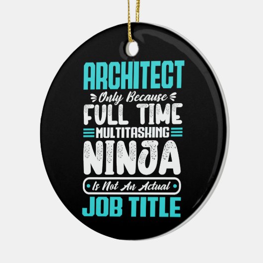 Architect Grappig Baan Beroep Carrière Architectuu Keramisch Ornament (Links)