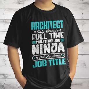 Architect Grappige Baanaanstelling Carrière Archit T-shirt