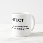 Architect - Grappige taakdefinitie Koffiemok (Voorkant rechts)