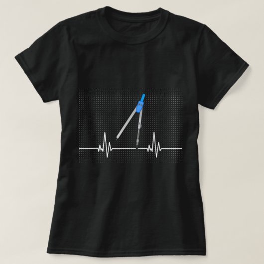 Architect Hartslag Cirkel Architect T-shirt (Design voorkant)